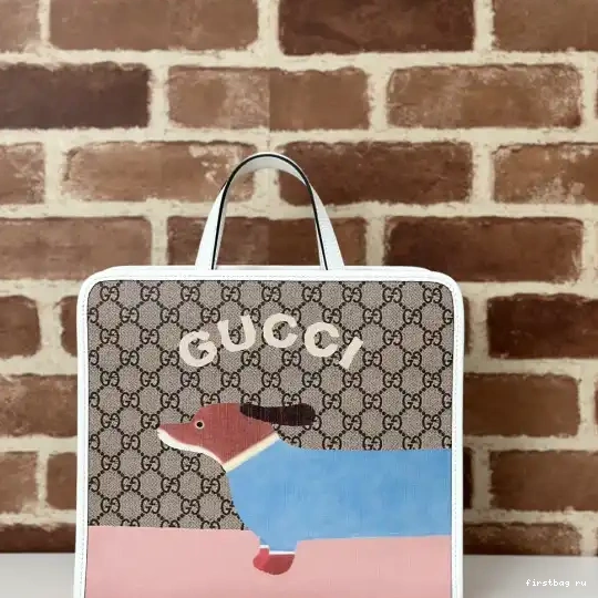 print tote GUCCI dog Children's bag 0604
